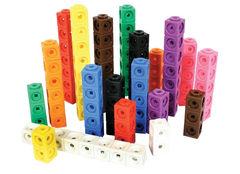 Spel - rekenspel - Learning Resources MathLink Cubes Maths Fluency Set - rekenblokjes - per spel