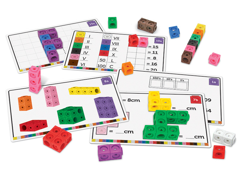 Spel - rekenspel - Learning Resources MathLink Cubes Maths Fluency Set - rekenblokjes - per spel