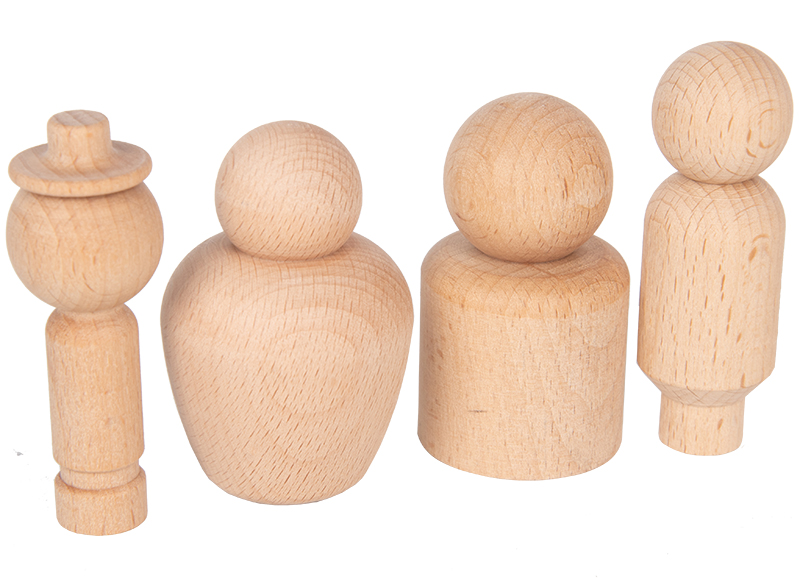 Loose parts - tickit - houten figuren - set van 10