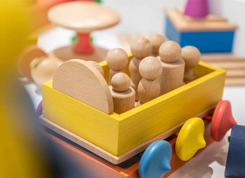 Loose parts - tickit - houten figuren - set van 10