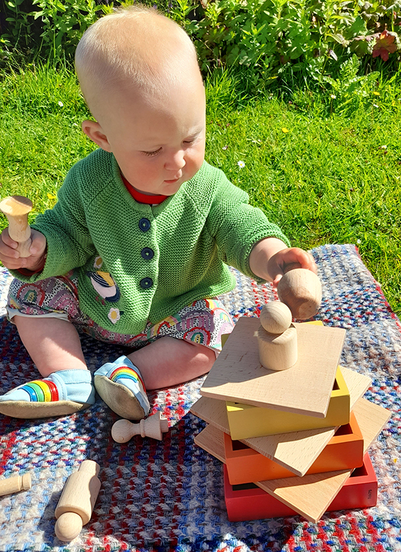 Loose parts - tickit - houten figuren - set van 10