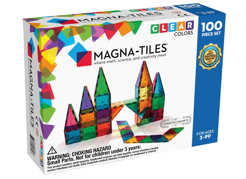 Constructie - Magnatiles - clear colors - 100 stuks