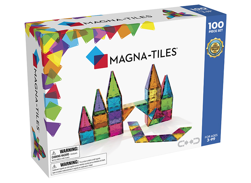 Constructie - MAGNA-TILES - clear colors - 100 stuks