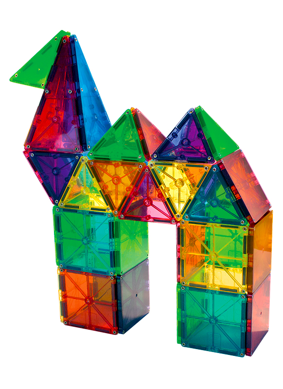 Constructie - Magnatiles - clear colors - 100 stuks