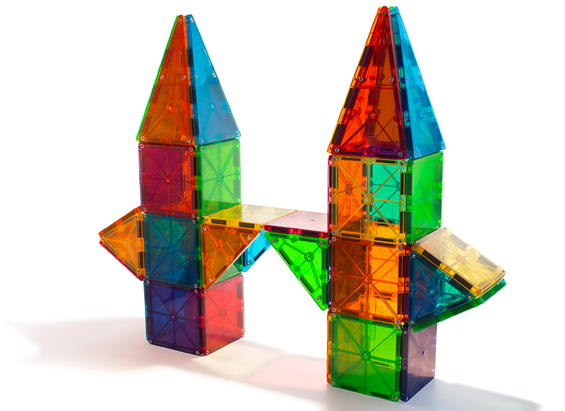 Constructie - MAGNA-TILES - clear colors - 100 stuks