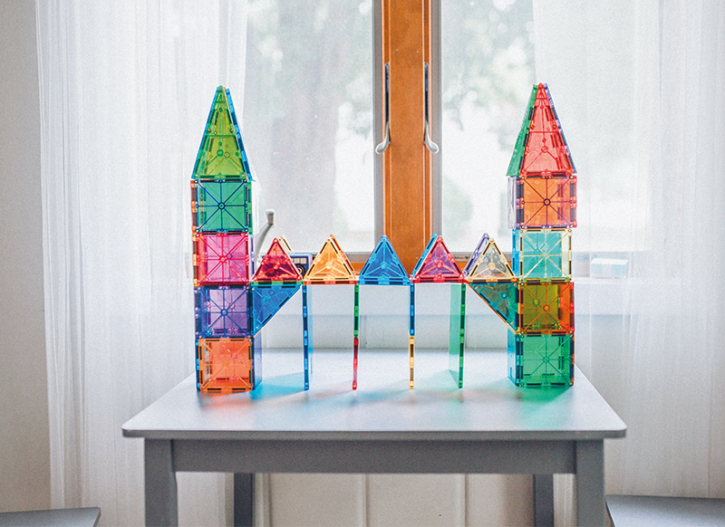Constructie - Magnatiles - clear colors - 100 stuks