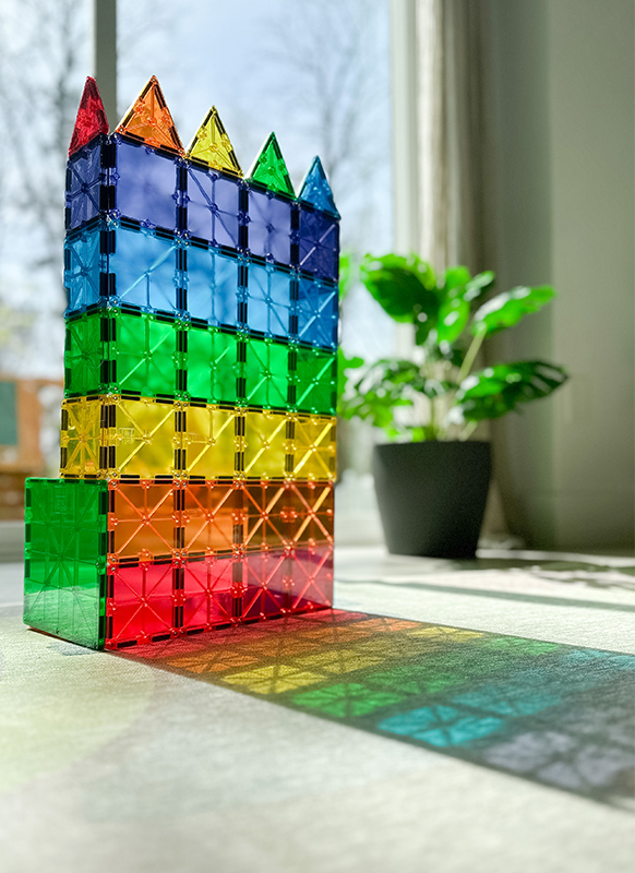 Constructie - MAGNA-TILES - clear colors - 100 stuks