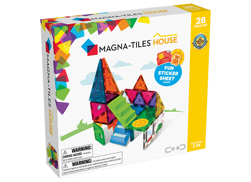 MAGNA-TILES Clear colors 28 stuks house set