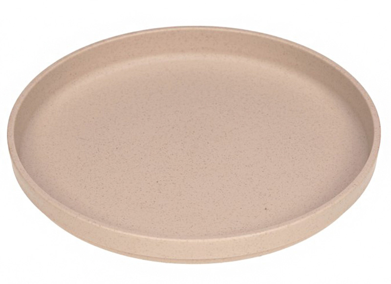 Eetgerei - bord - Lassig - bord met antislip - Uni - per stuk - powder pink - leverbaar in 4 kleuren