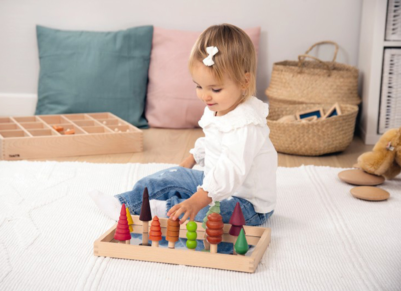 Speelgoed - bomen - Tickit - hout - per set