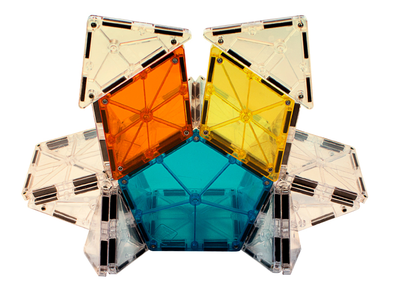 MAGNA-TILES Clear colors 8 stuks polygons uitbreidingsset