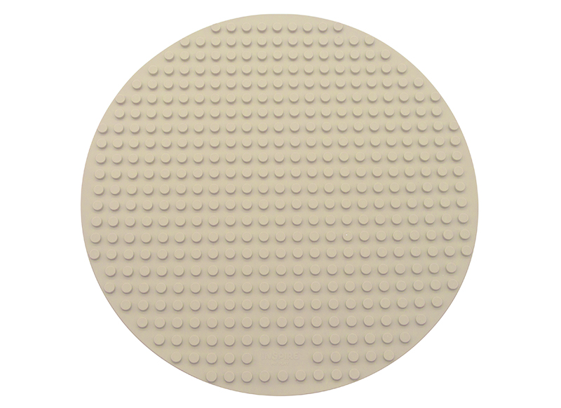 Open-ended - oprolbare bouwplaat - Inspire My Play - PlayTRAY - Building Block Mat - stone - accessoire - per stuk