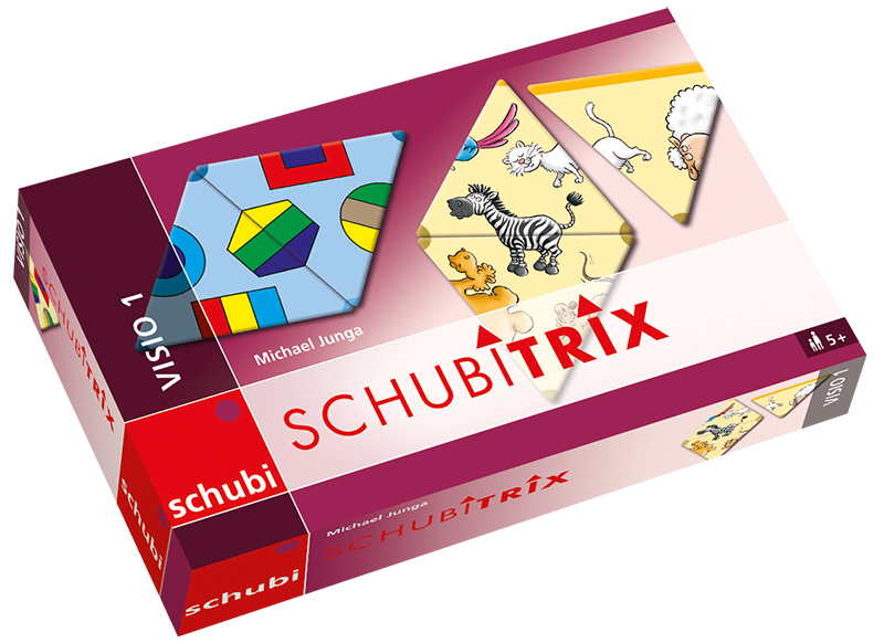 Kleur en vorm - Schubi - Schubitrix - domino - dieren - per spel