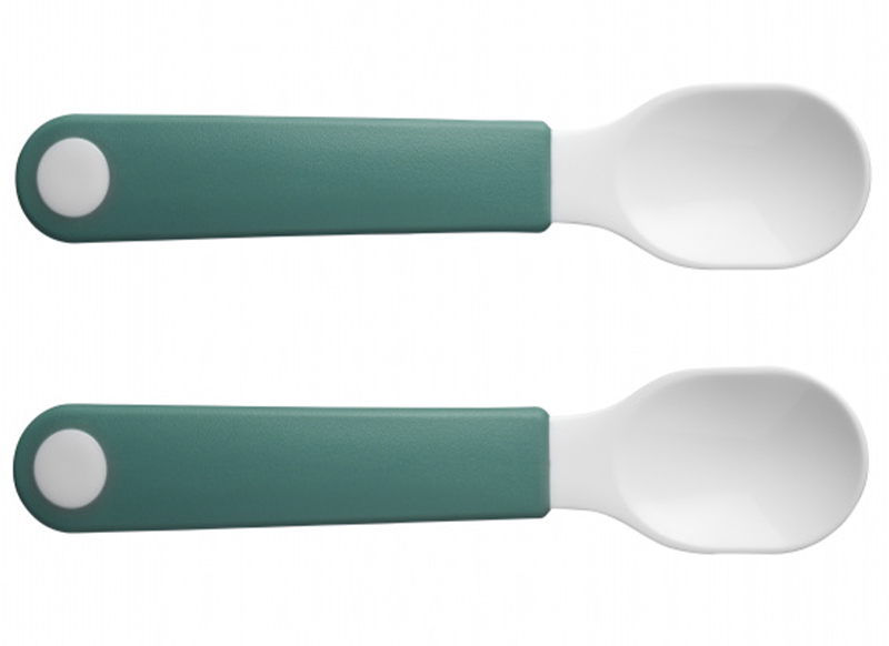 Eetgerei - bestek - Mepal - Mio - oefenlepel - set van 2 - leverbaar in 3 kleuren