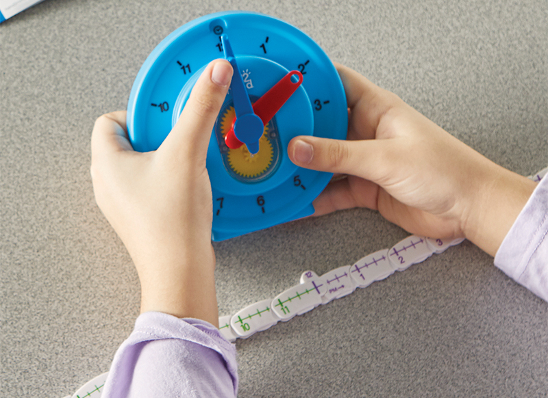 Klok - kloklezen - hand2mind Advanced NumberLine Clock - individueel - per stuk