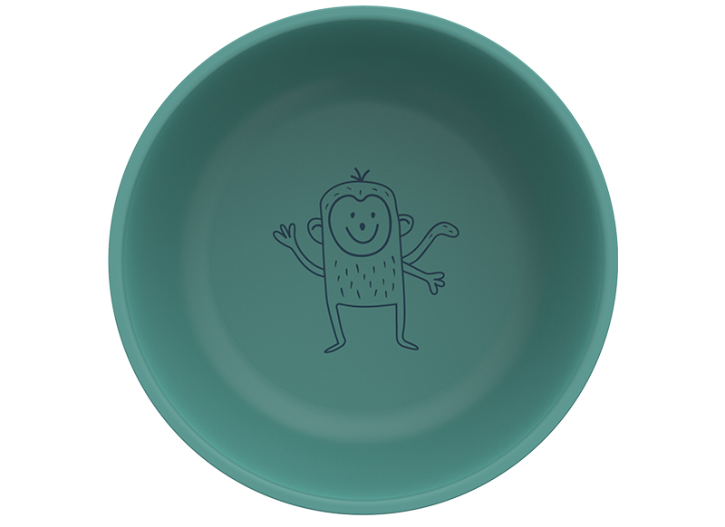Borden - kinderbord - Mepal Mio - 12,7 cm - eetgerei - groen - per stuk