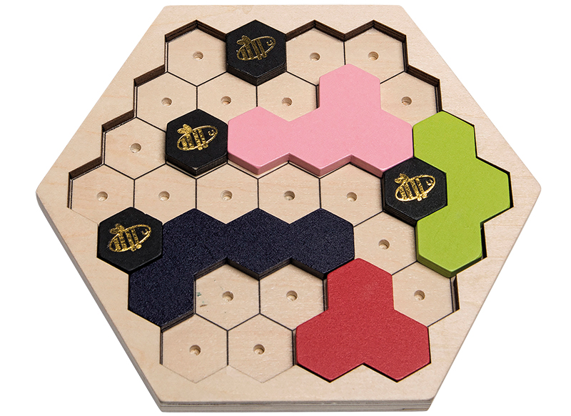 Kleur en vorm - Puzzzle Beezzz - puzzel - bijenkorf - legvormen - per spel