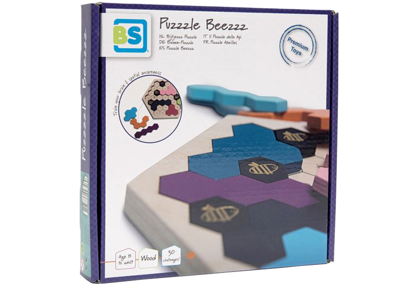 Kleur en vorm - Puzzzle Beezzz - puzzel - bijenkorf - legvormen - per spel
