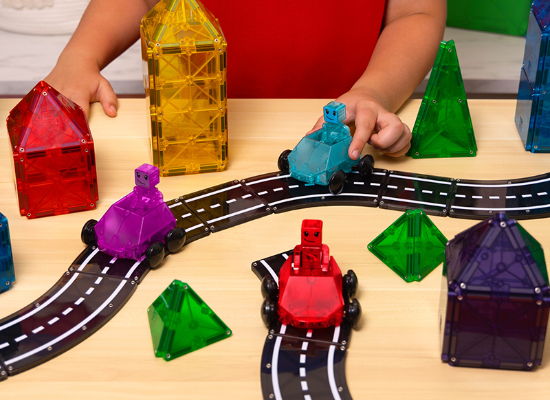 Constructie - magnetisch - Magna-Tiles - Dashers - set van 6