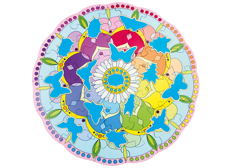 Puzzel - hout - Beleduc - Xxl fantasiepuzzel insecten - 46-delig
