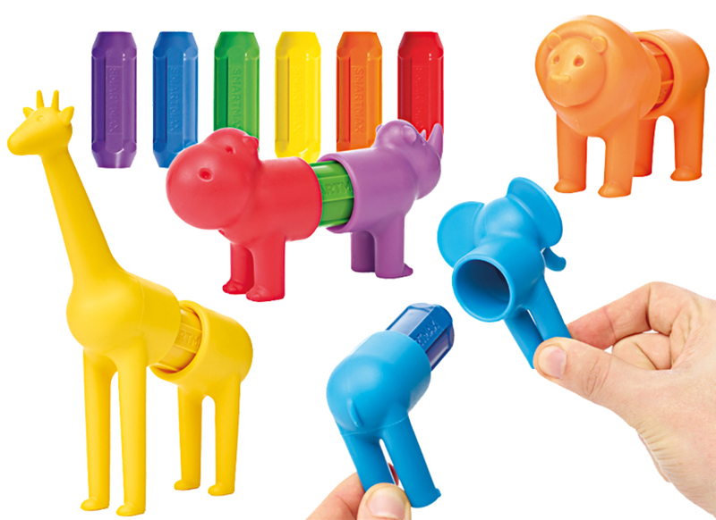 Eerste speelgoed - magnetisch - Smartmax - safaridieren -  18-delig