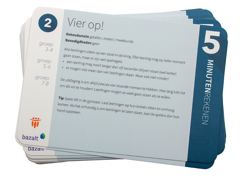 Spel - rekenspel - Uitgeverij OMJS 5 Minuten Rekenen - kaartenspel - per set