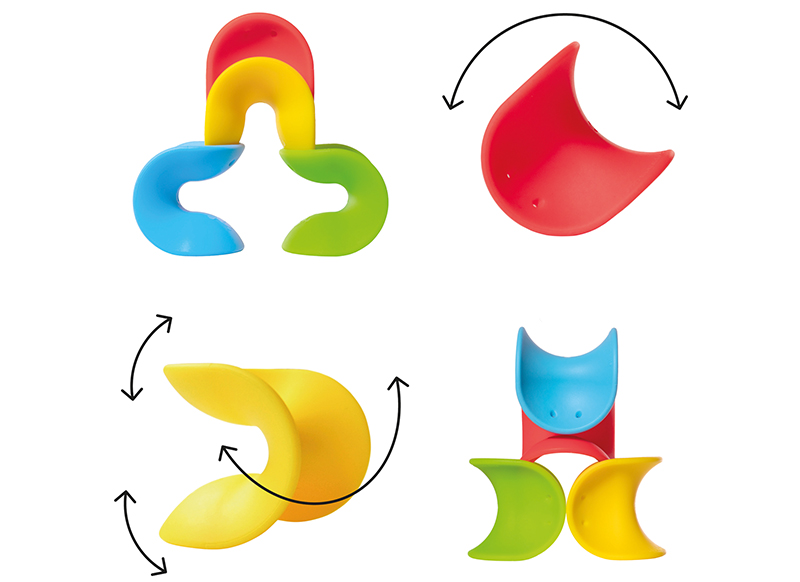 Blokken - Moluk Bilibo Ulu - set van 4