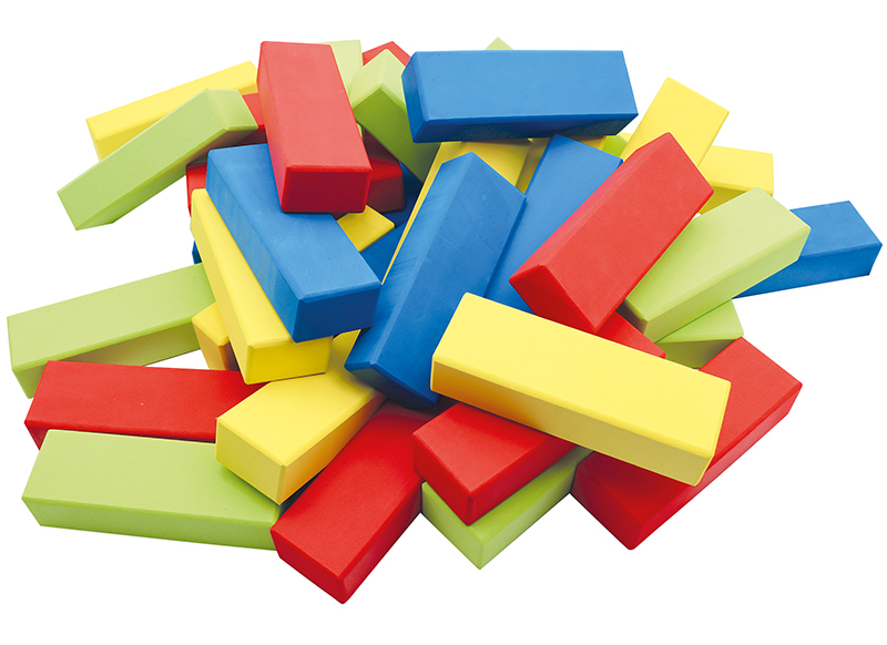 Constructie - bouwblokken - foam - set van 36