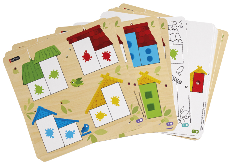 Puzzel - inlegpuzzel - Nathan LudiTab - hutten bouwen - per spel