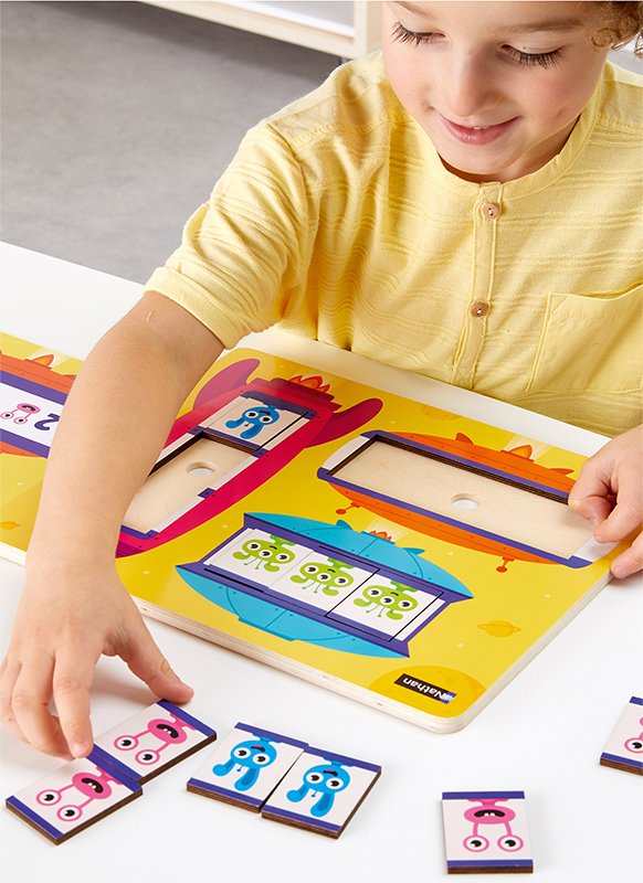Puzzel - inlegpuzzel - Nathan LudiTab - de kleine marsmannetjes - per spel