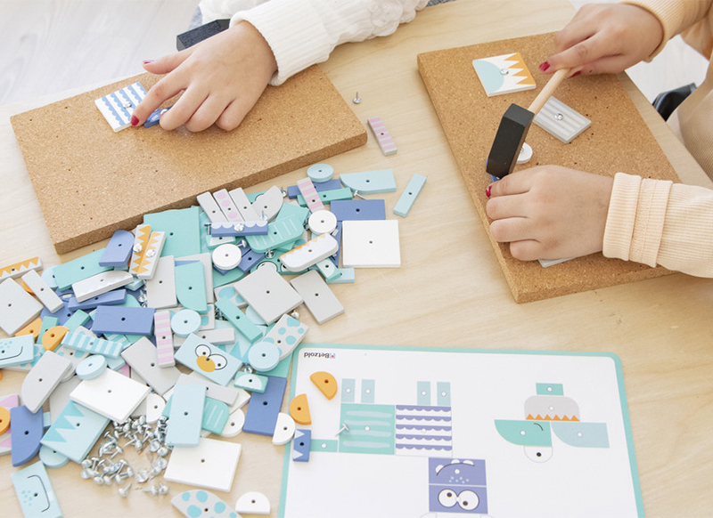 Spel - constructiespel - hamertje tik - Minibots - fijne motoriek - per set