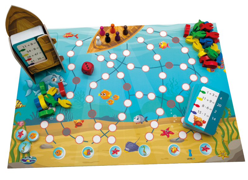 Rekenspel - Level 21 - Snorkelsommen - per spel