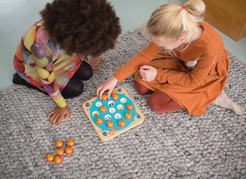 Visspel - memory - memo visjes - hout - per spel