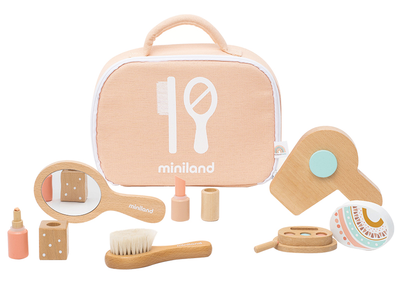 Poppenverzorging - Miniland - beautycase - 7-delig