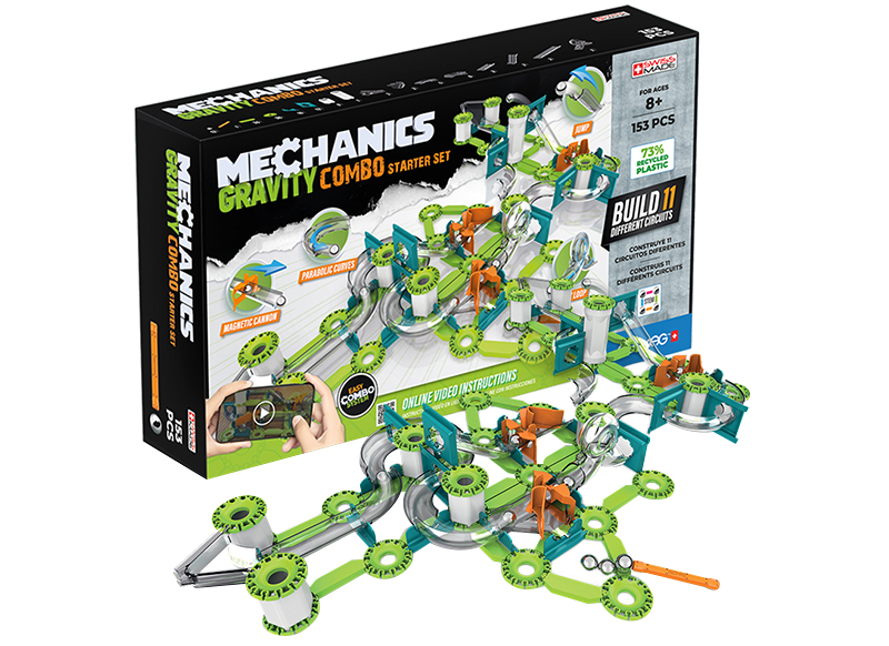 Bouwset - Geomag Mechanics Gravity Recycled Combo Starter Set - magnetisch - set van 153