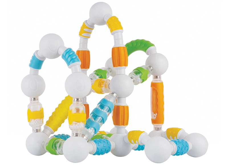 Eerste speelgoed - magnetisch - Guide craft - grippies - shake bouwers -  70 stuks