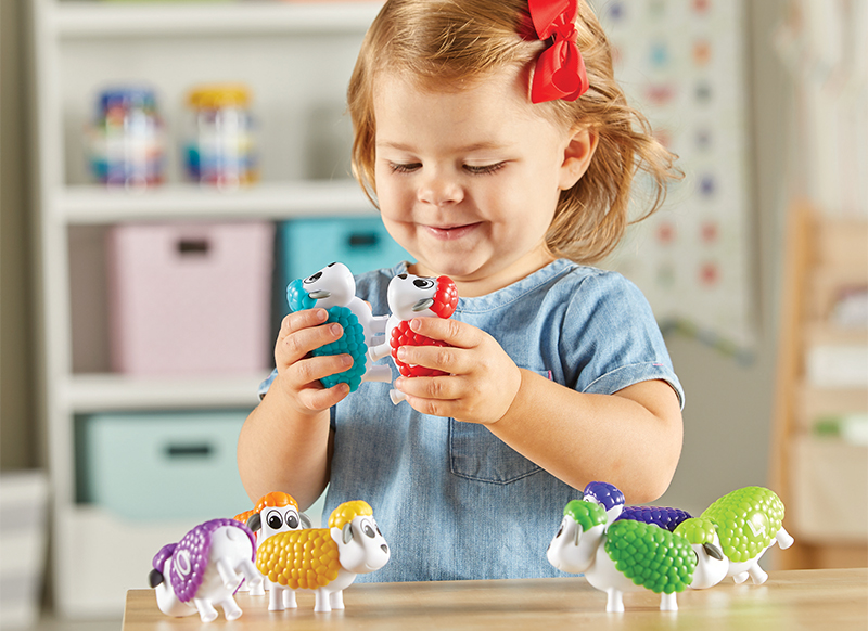 Spel - telspel - Learning Resources Snap-n-Learn Counting Sheep - rekenen - schapen - per spel