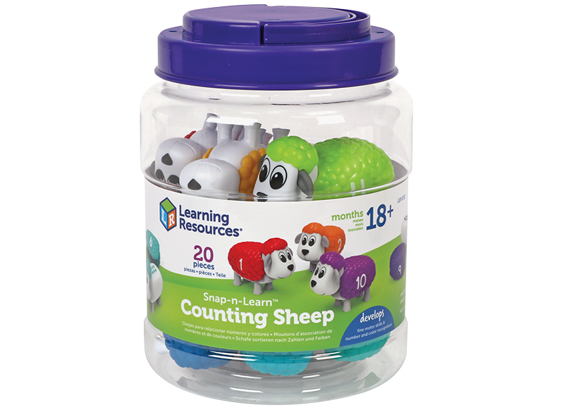 Spel - telspel - Learning Resources Snap-n-Learn Counting Sheep - rekenen - schapen - per spel