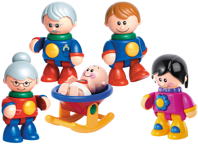 Eerste speelgoed - familie - Tolo - first friends - 6 stuks