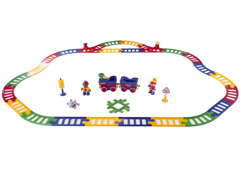 Eerste speelgoed - Tolo - first friends - treinset - 32-delig