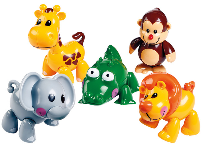 Eerste speelgoed - Tolo first friends - safari dieren - set van 5