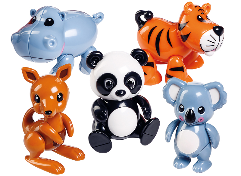Eerste speelgoed - Tolo first friends - werelddieren - set van 5