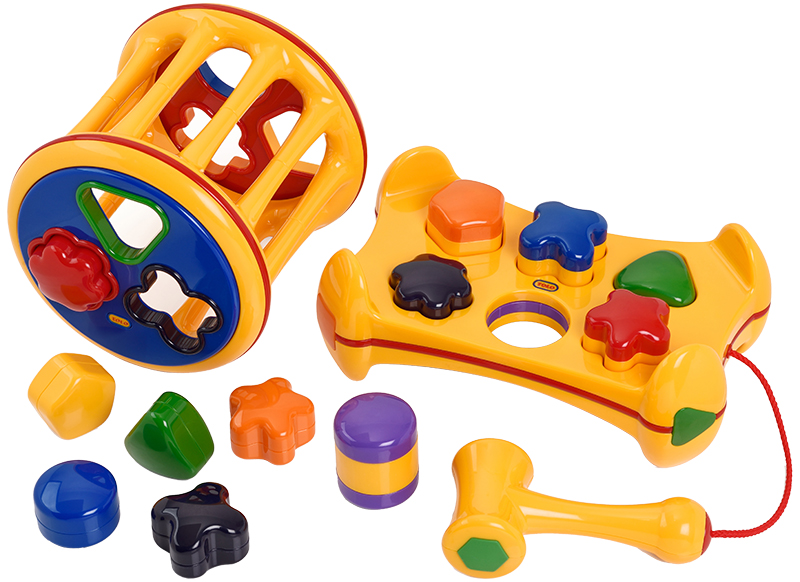 Babyspeelgoed - Tolo - vormensorteerders set 1 - set van 2