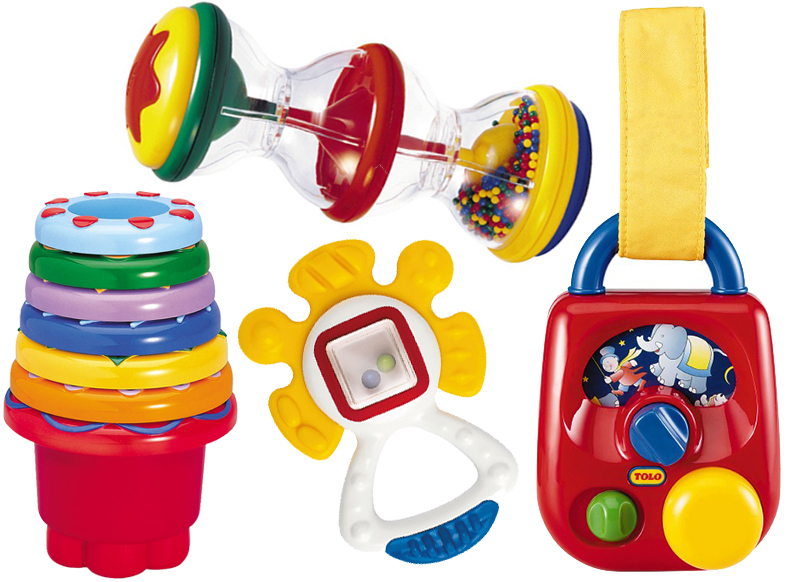 Babyspeelgoed - Tolo - grote activiteitenset - 10 stuks
