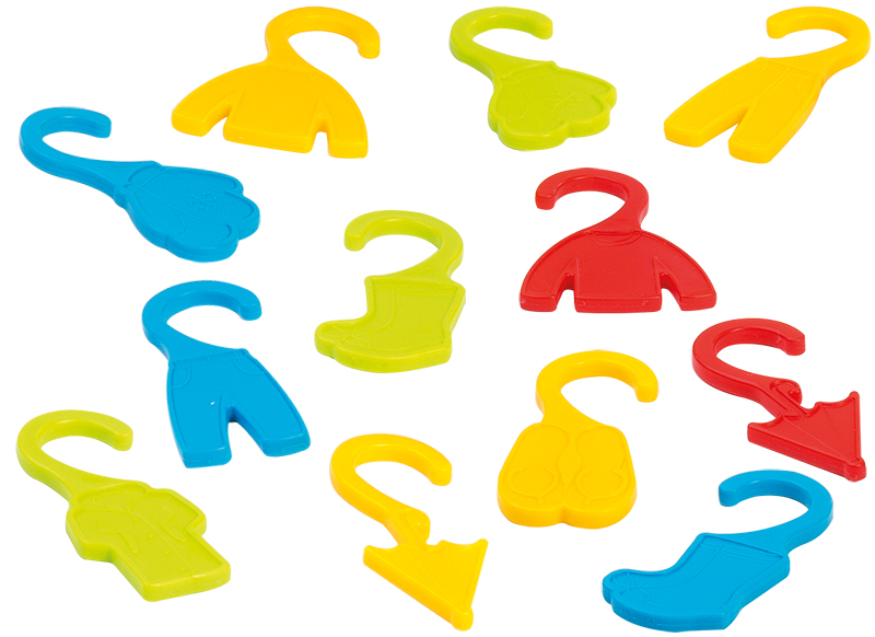 Sorteerspel - Miniland - Sorting Clothes Hanger - kleerhanger - per spel