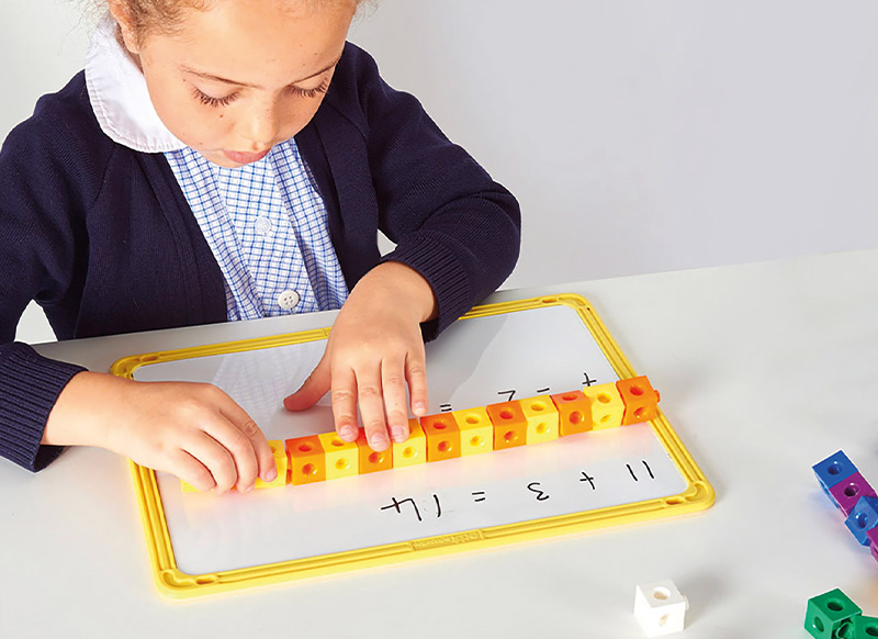 Spel - rekenspel - EDX Education Linking Cubes - linkblokken - set van 100 assorti