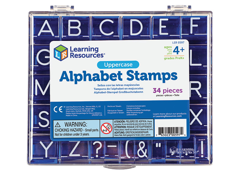 Stempels - letterstempels - Learning Resources Uppercase Alphabet Stamps - hoofdletters - alfabet - per set