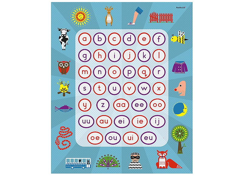 Matten - speelmat - letters - alfabet - spelmat - 170 x 140 cm - per stuk