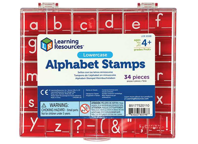 Stempels - letterstempels - Learning Resources Lowercase Alphabet Stamps - kleine letters - alfabet - per set