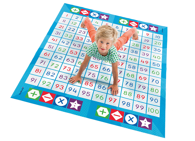 Speelmat - rekenen - getallen - cijfermat - 170 x 140 cm - per stuk